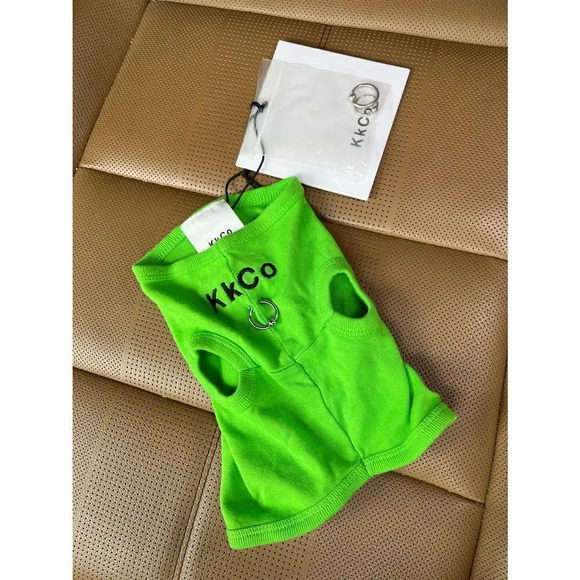Kkco Pierced Pet Tank in lime - Picture 4 of 9